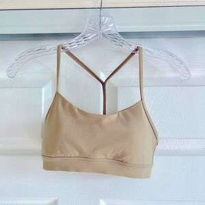 Lululemon Flow Y Bra Nulu size 2 beige